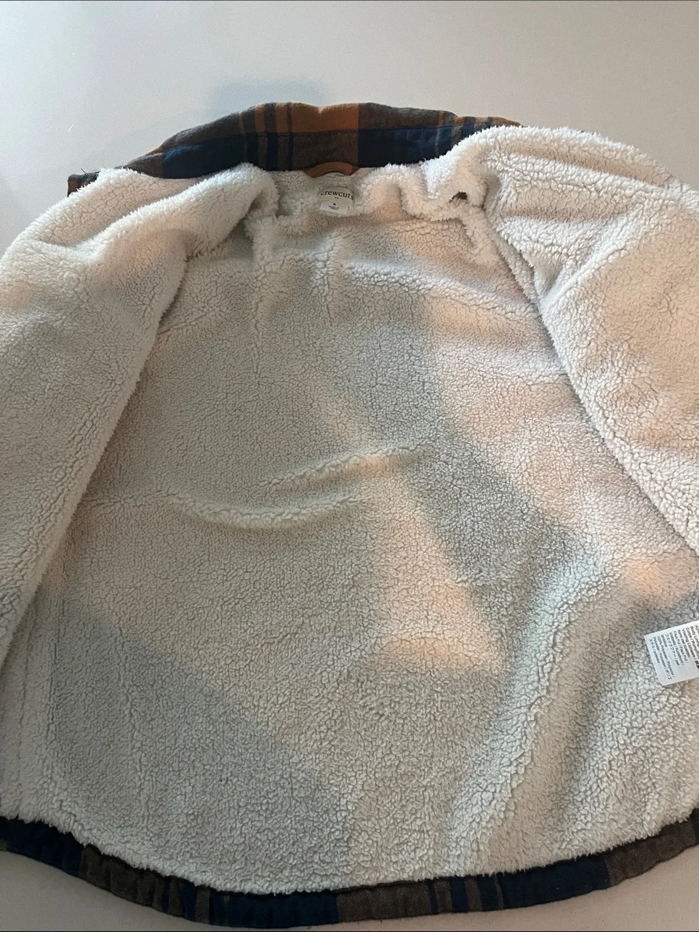 Crewcuts Blue & Tan Plaid Shacket